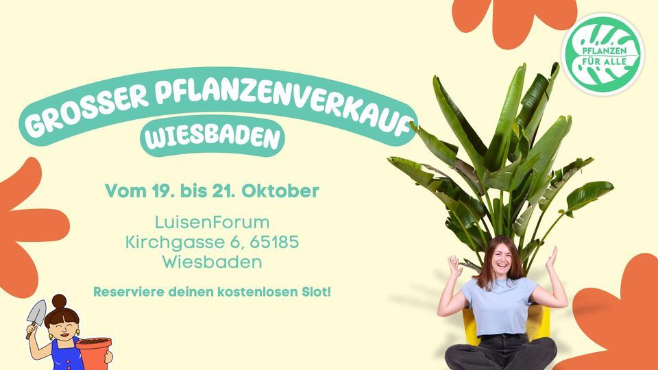 Gro\u00dfer Pflanzenverkauf - Wiesbaden