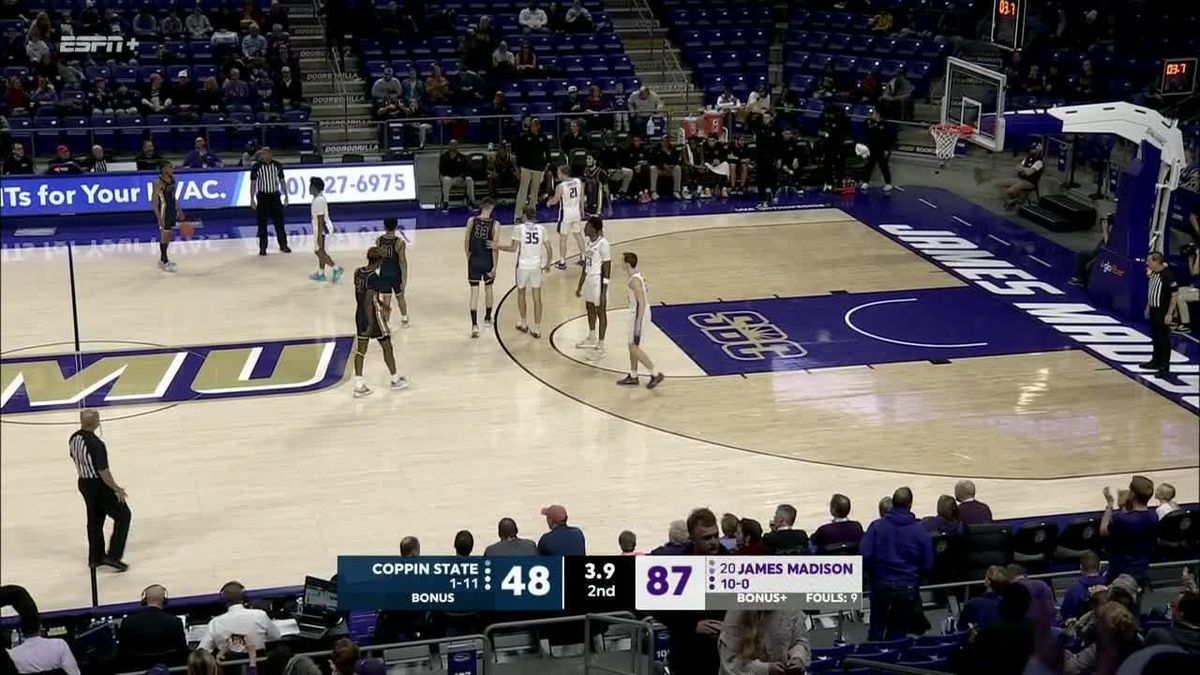 Coppin State Eagles at James Madison Dukes Mens Basketball at Atlantic Union Bank Center