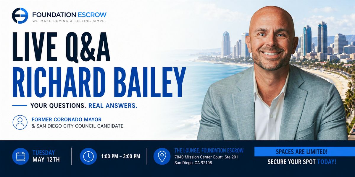 Live Q&A Session with Richard Bailey