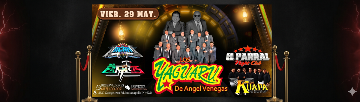 LOS YAGUARU DE ANGEL VENEGAS, GRUPO LOS KUAPA & MAS