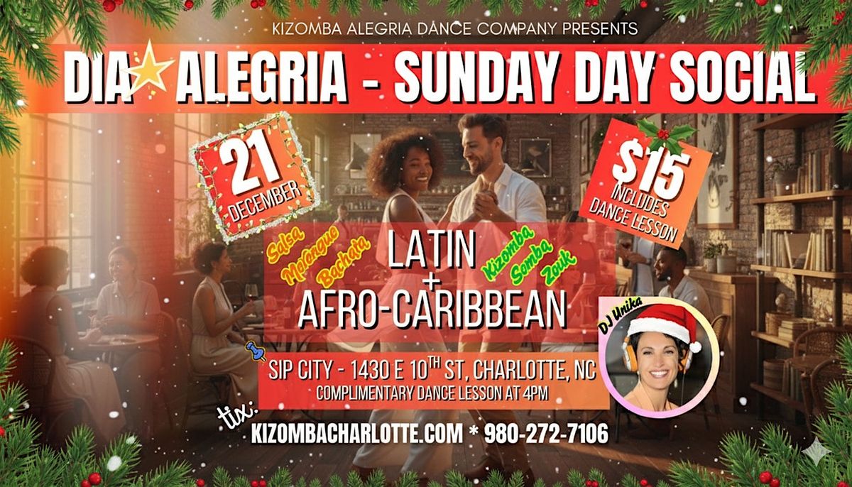 Day Social! Latin and Afro-Caribbean Music (Kizomba lesson included)