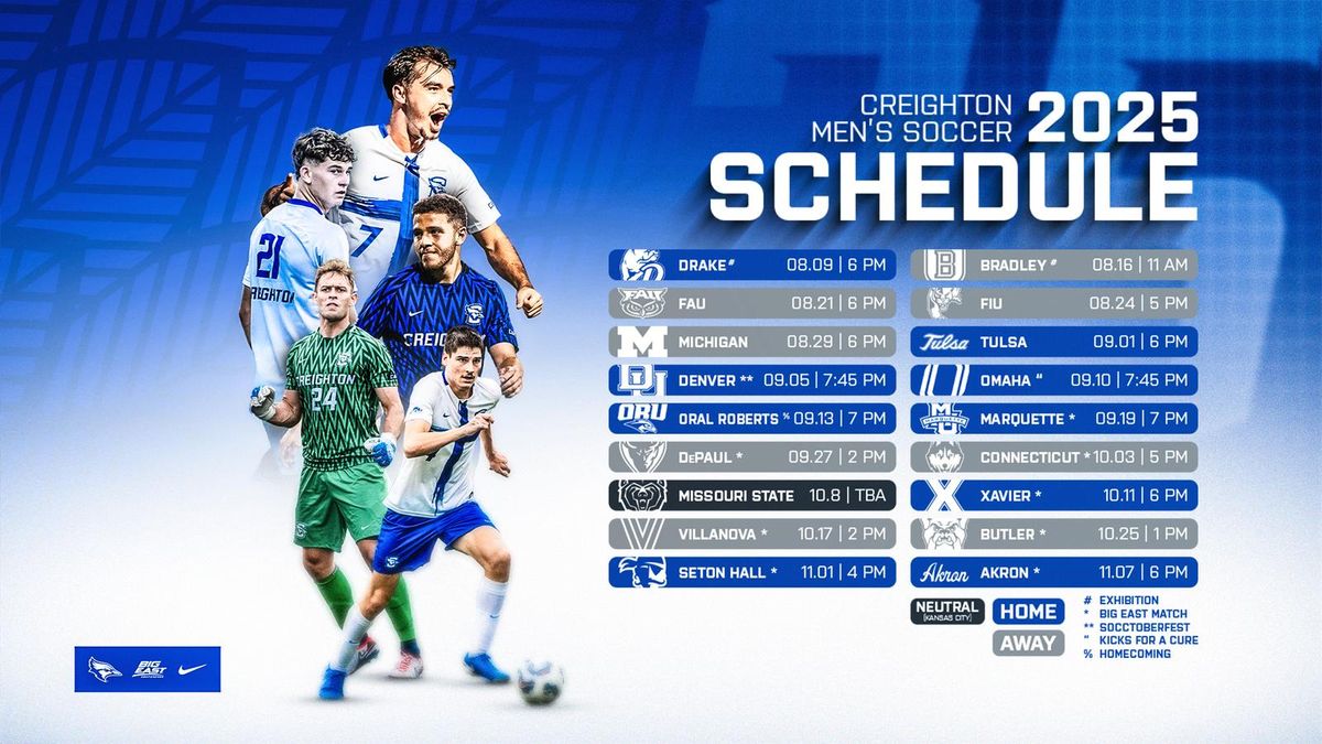 Creighton Bluejays at Michigan Wolverines Mens Soccer