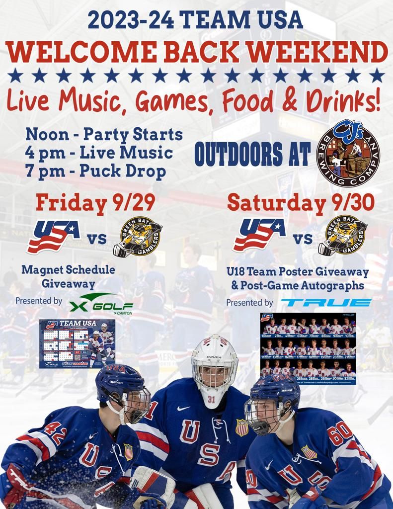 USA Hockey NTDP U-18 at Green Bay Gamblers at Resch Center