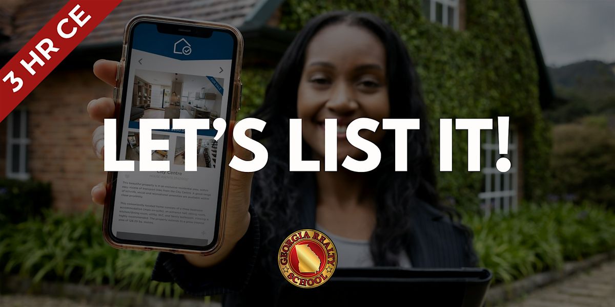Let's List It | 3 HR CE | Hybrid