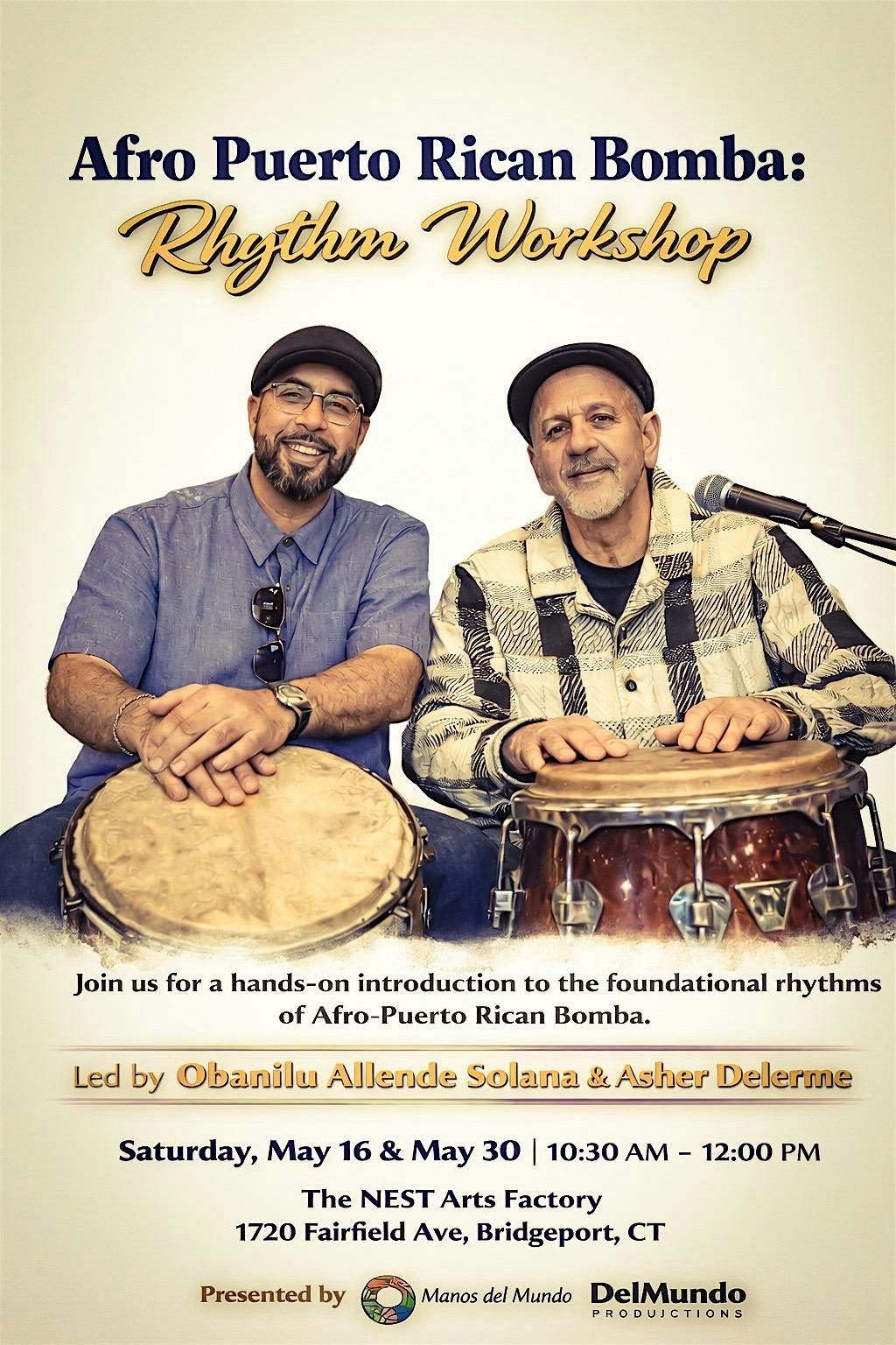 May 16th - Afro Puerto Rican Bomba: Rhythm Workshop