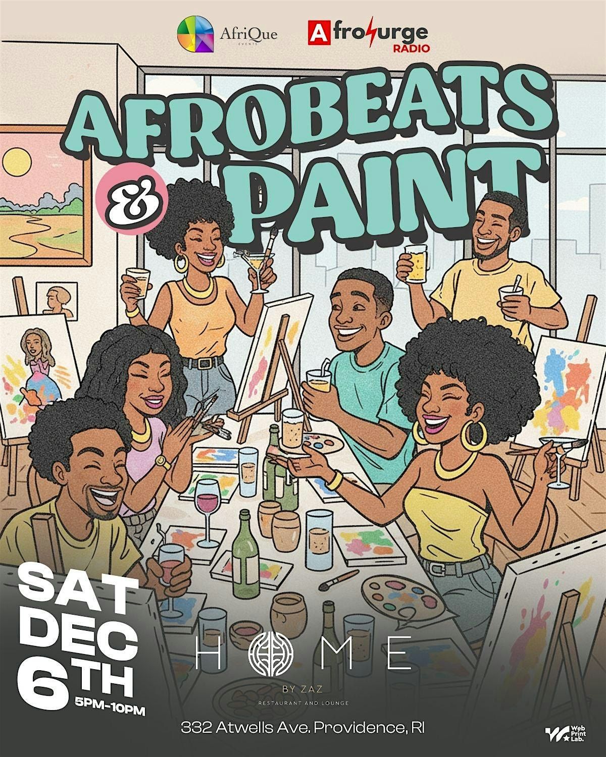 AFROBEATS x PAINT | HOME Restaurant & Lounge. 5pm