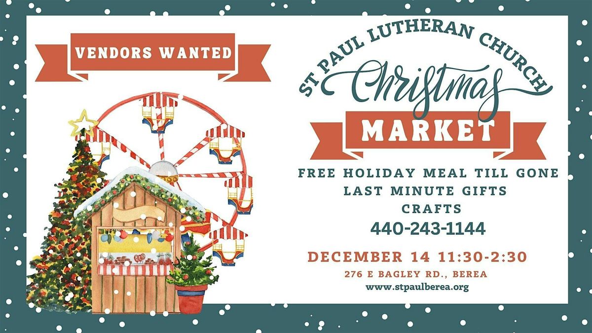 St Paul's Christmas Gift and Craft Fair & Community Meal