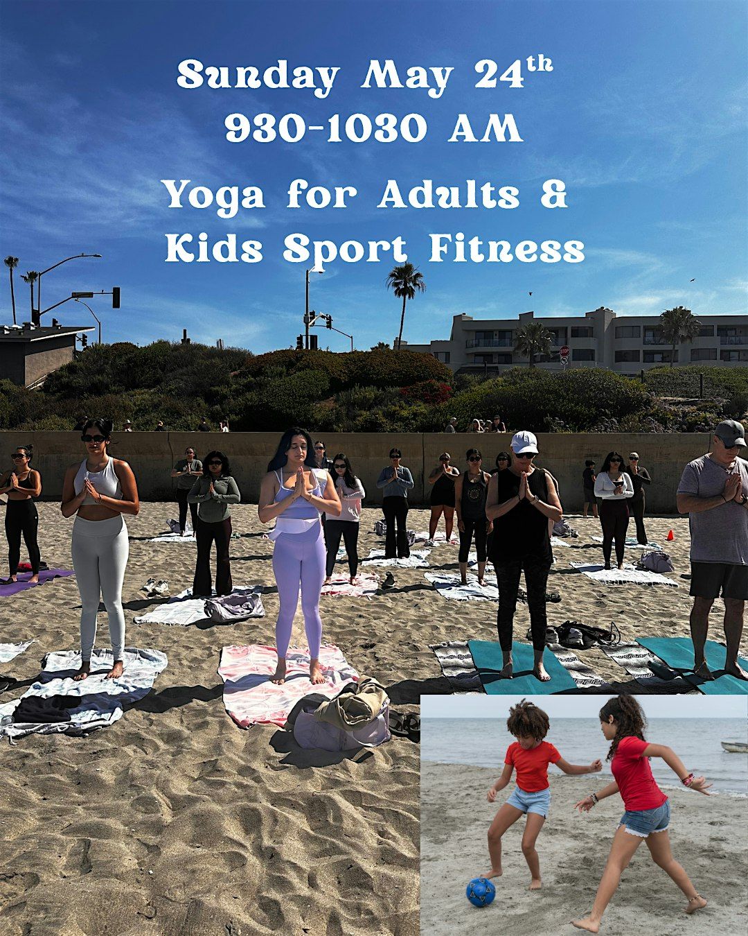 Beach Yoga and kids Sport Fitness