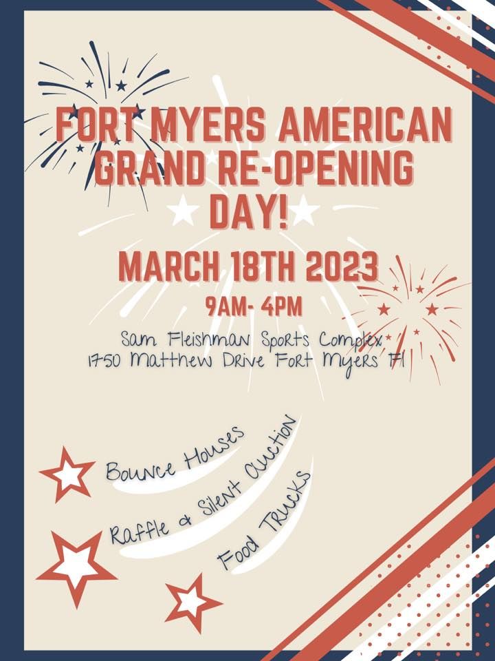 Grand Re-Opening Day! | Sam Fleishman Sports Complex, Fort Myers, FL ...