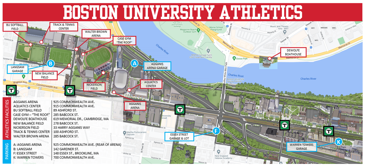 Parking Vermont Catamounts at Boston University Terriers Mens Hockey