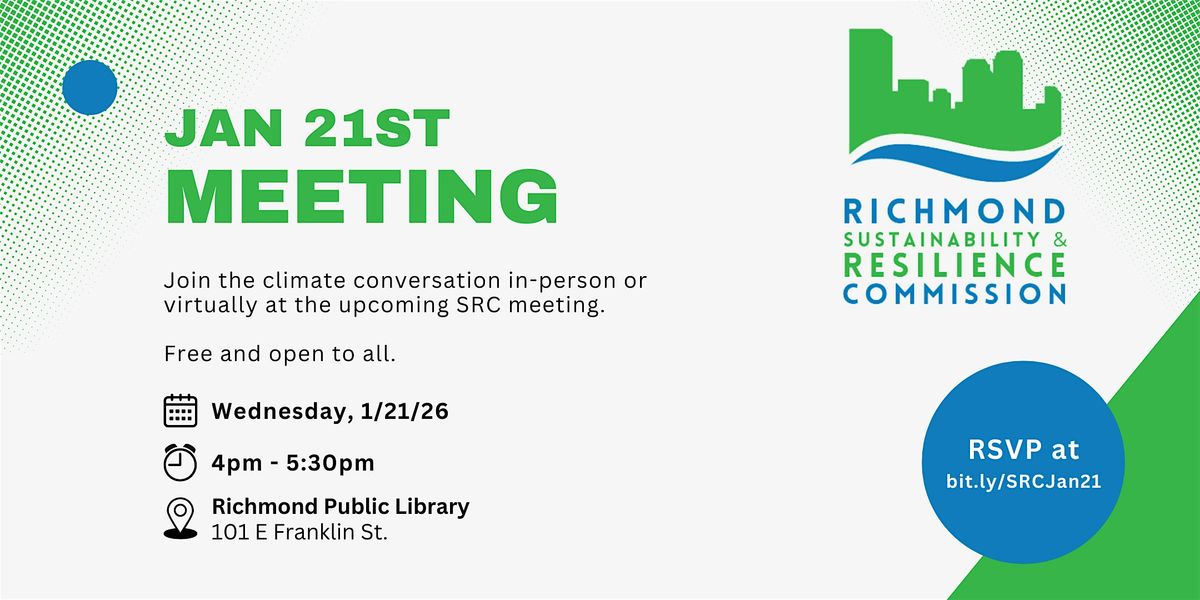 Sustainability & Resilience Commission - January 2026 Meeting