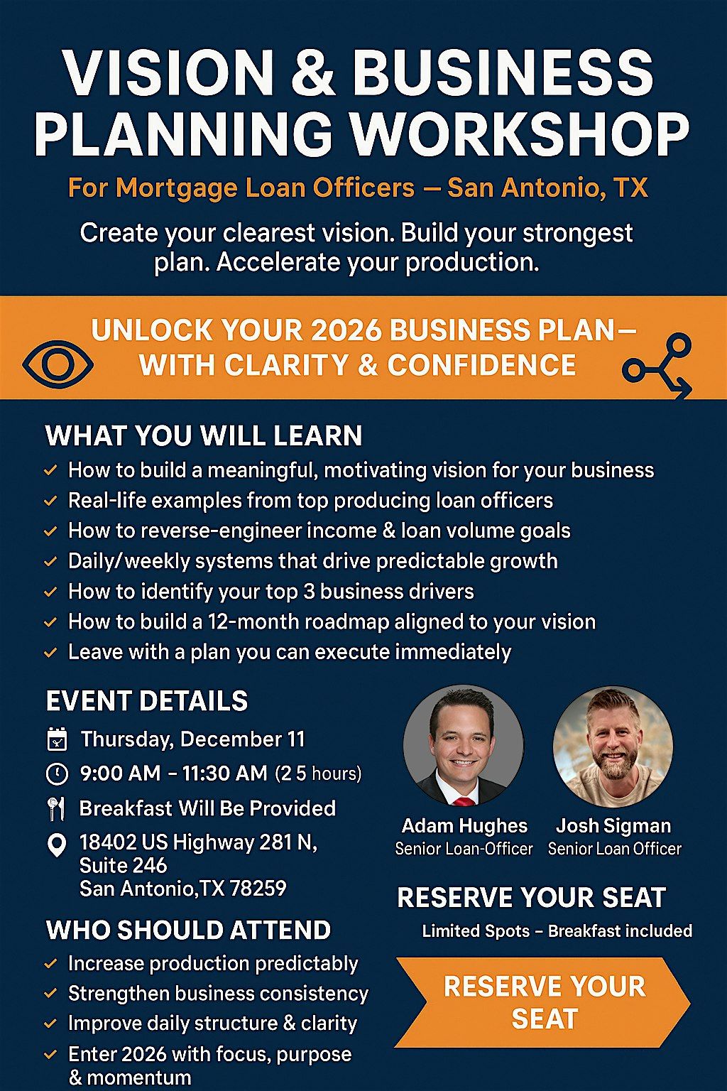 Vision & Business Planning Workshop