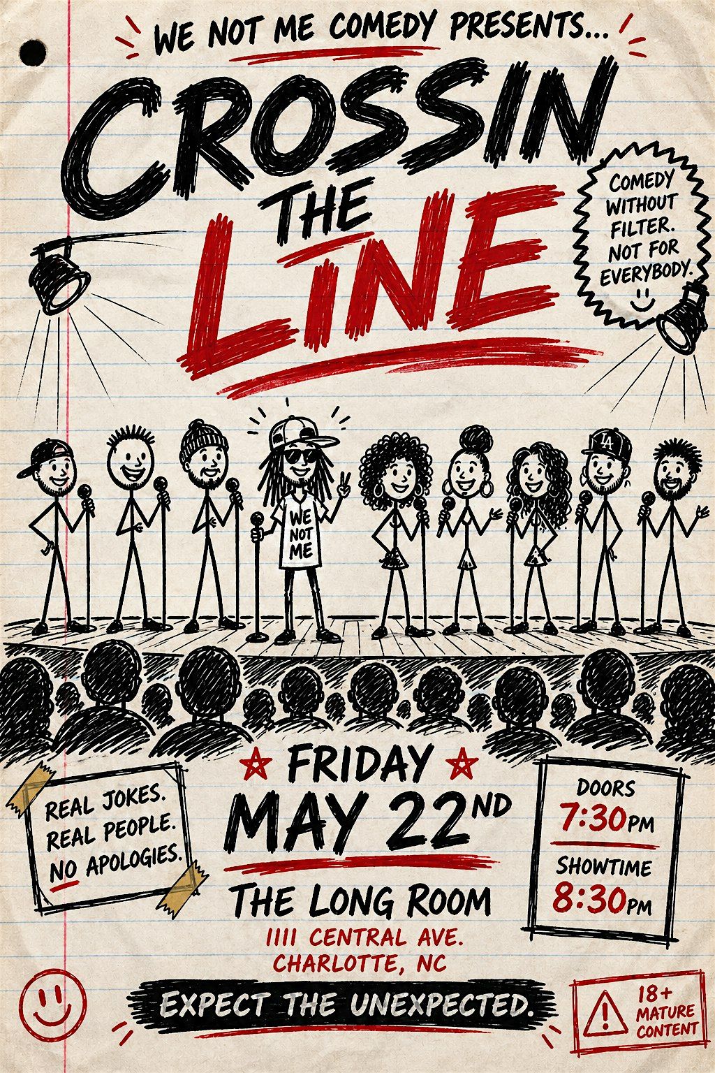 Crossin The Line Comedy Show -The Long Room Theatre