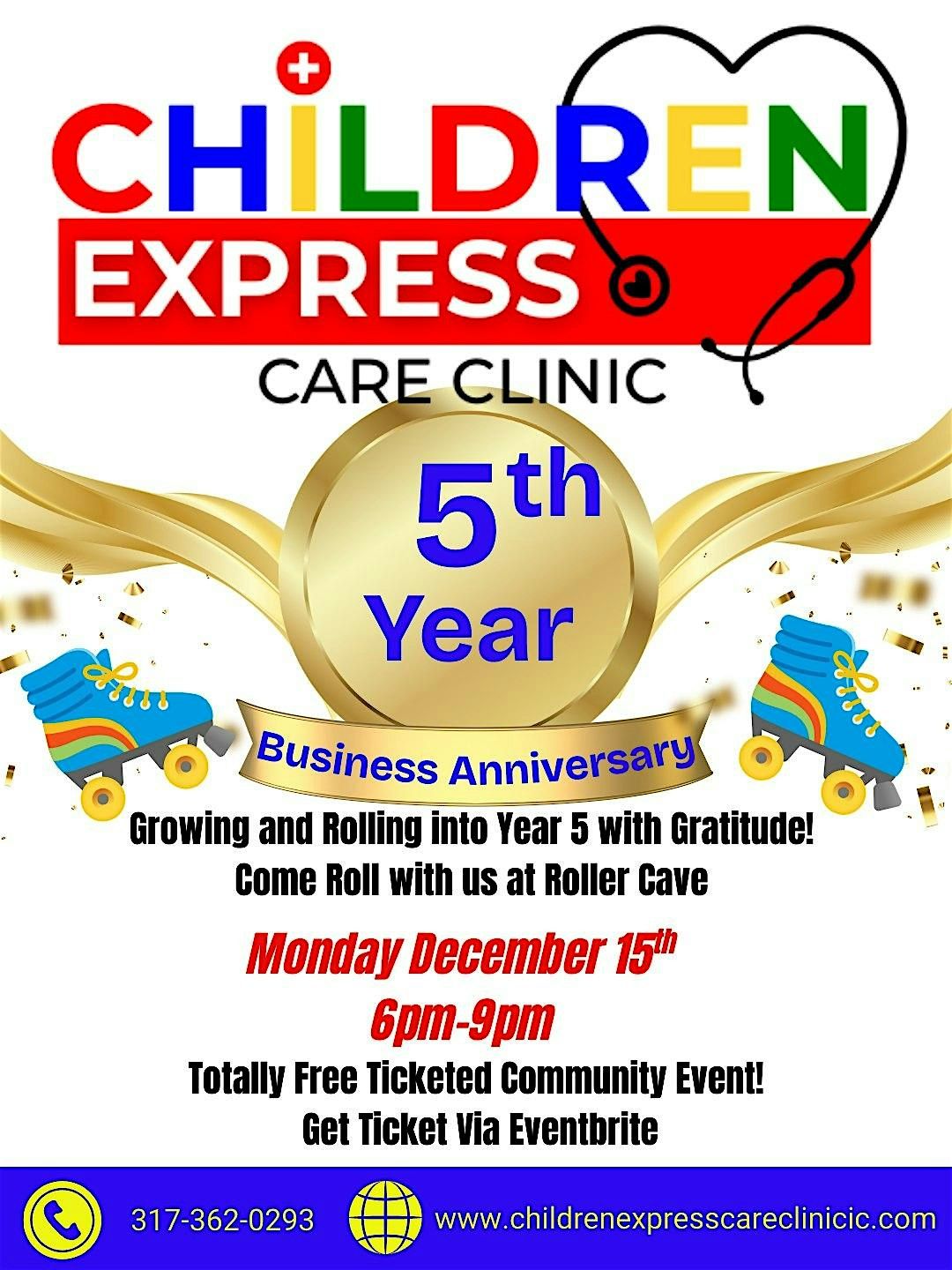 Children Express Care Clinic Rolling into the 5th Year Skate Party