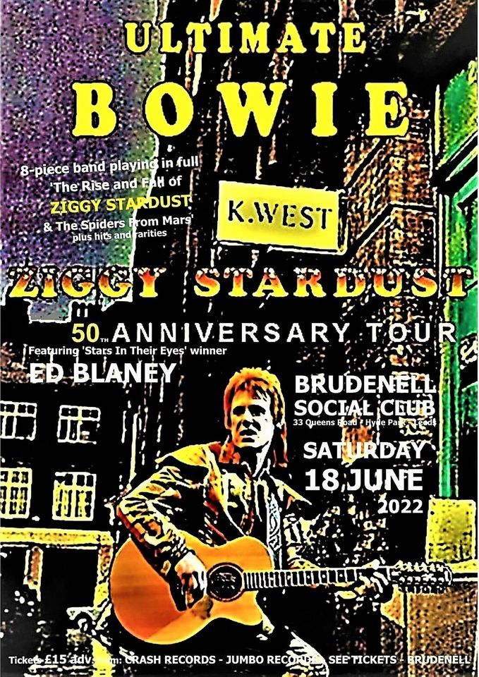 Ultimate Bowie Ziggy Stardust 50th Anniversary Gig Brudenell Social Club Leeds En June 8386