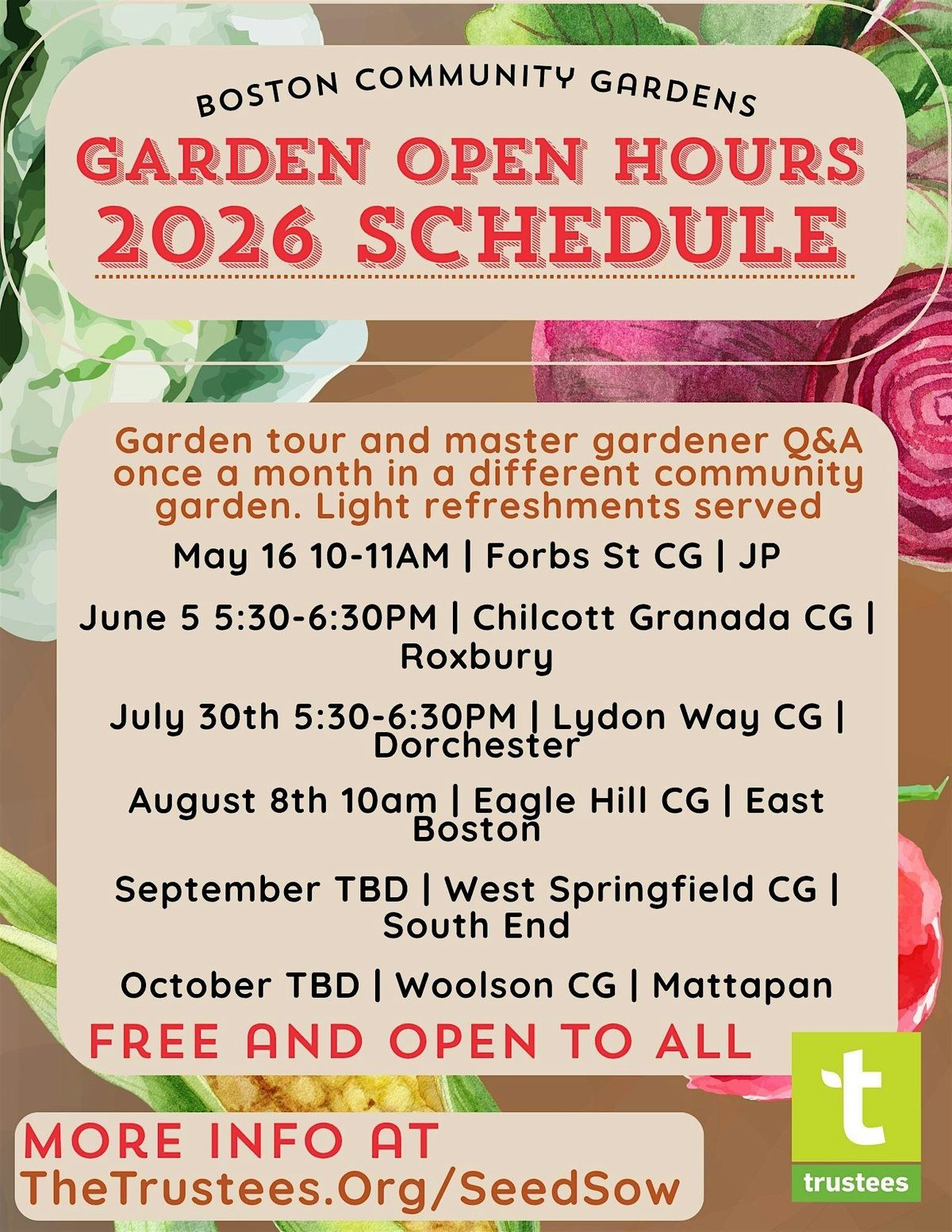 Garden Open Hours June