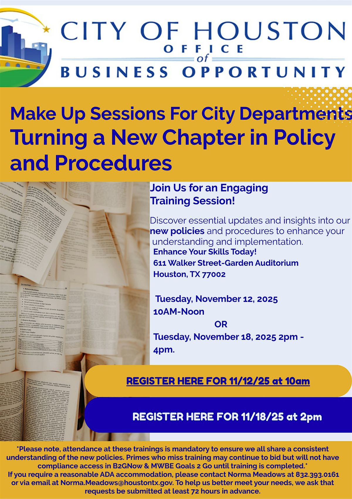 Policy & Procedures Make-Up Session