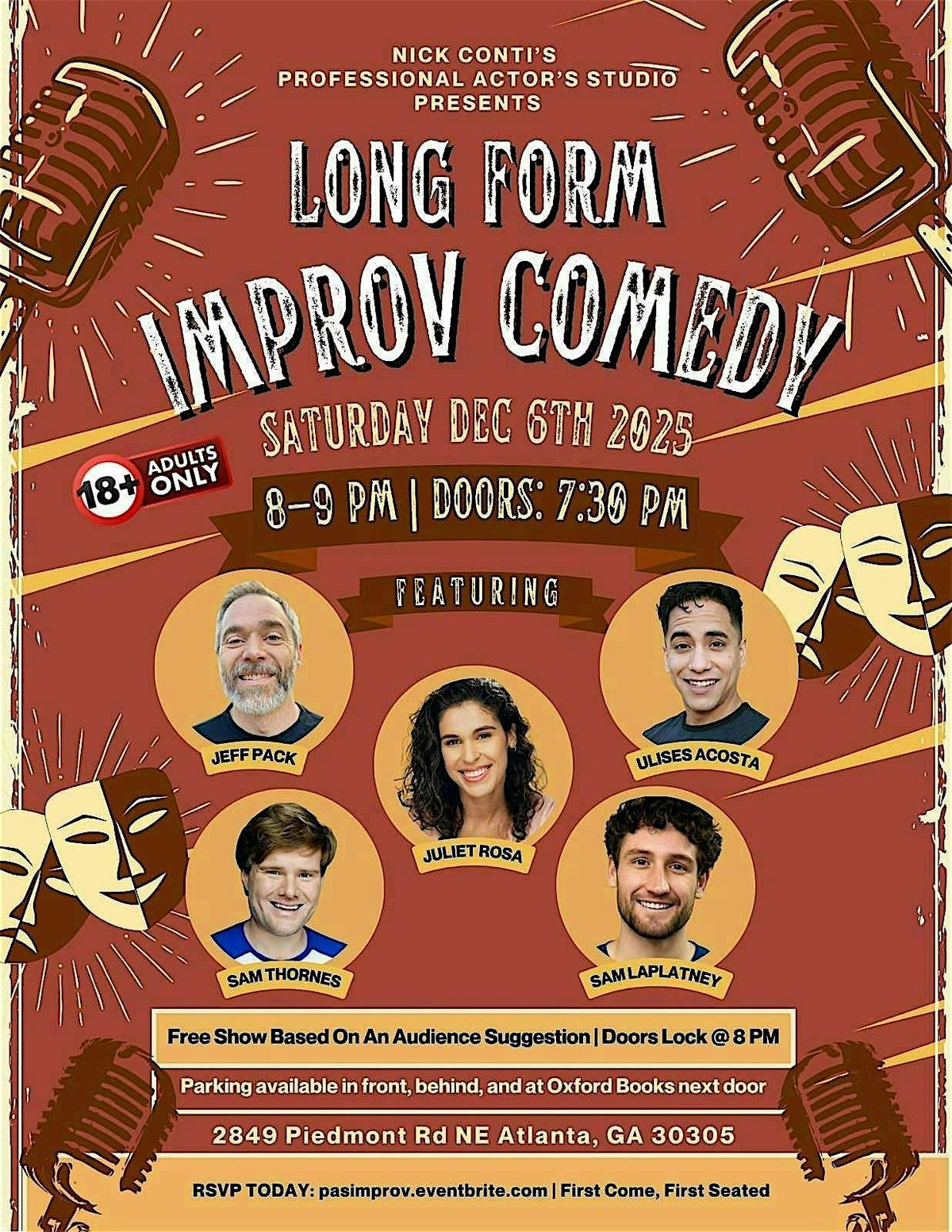 Free Improv Comedy Show in Buckhead, Atlanta