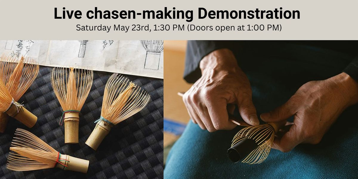 Experience 500 Years of Tea: Live Chasen Demo with Master Tango