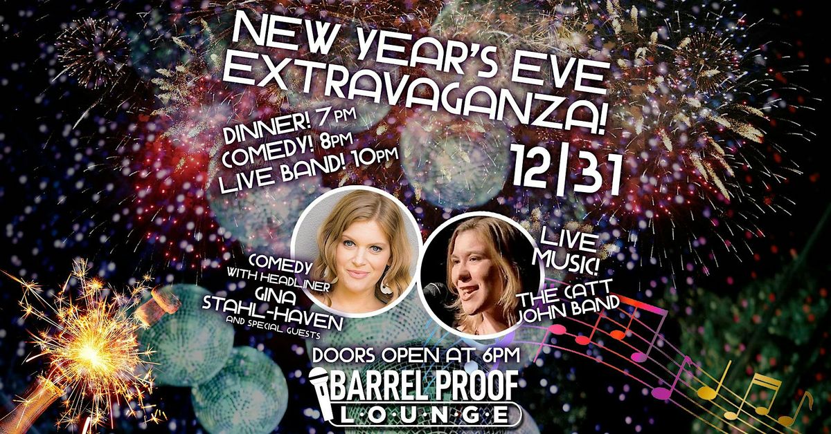 New Year\u2019s Eve Extravaganza \u2013 Dinner \u2022 Comedy \u2022 Live Band \u2022 Champagne