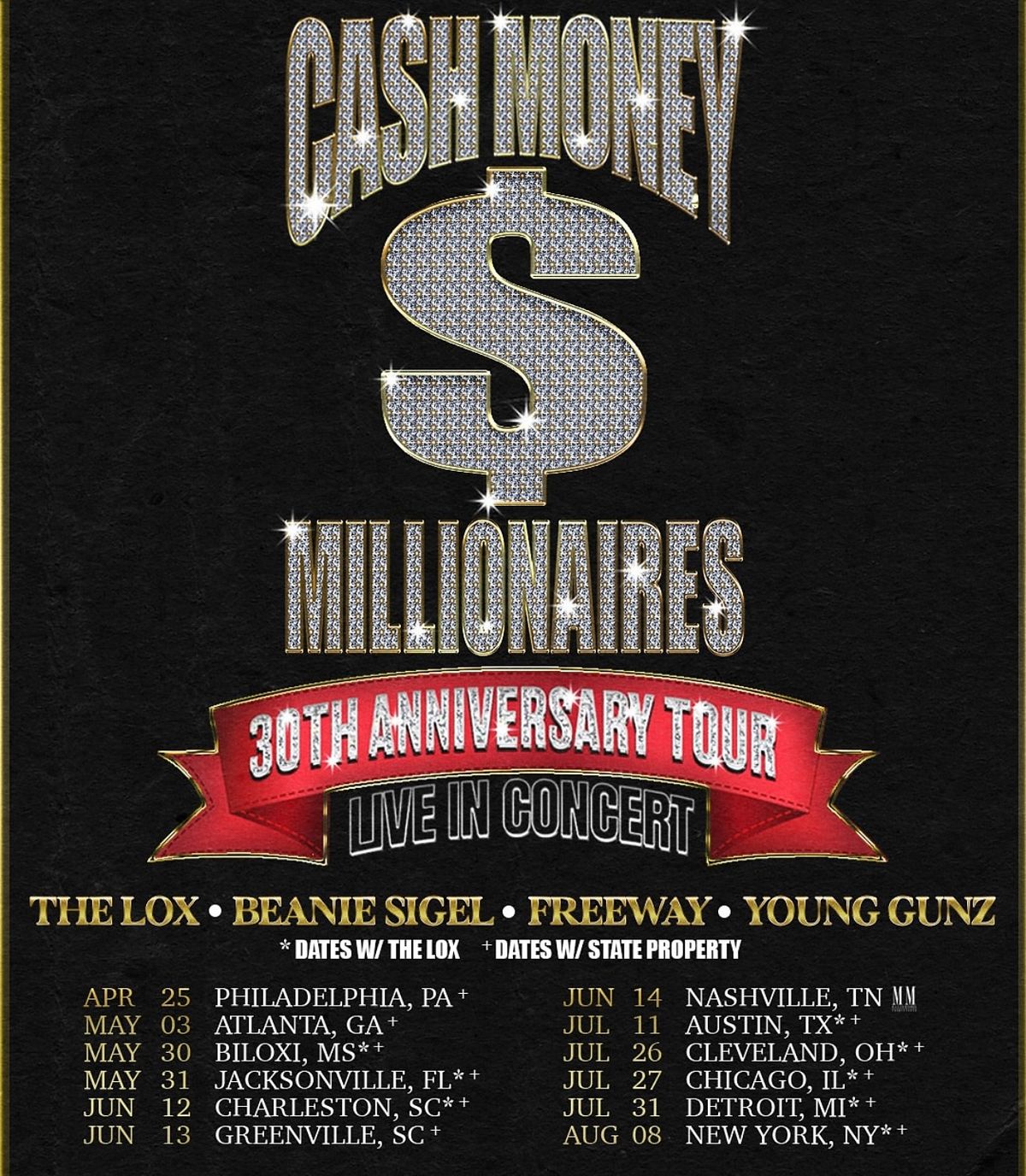 Cash Money Millionaires 30th Anniversary: Beanie Sigel Freeway & Young Gunz