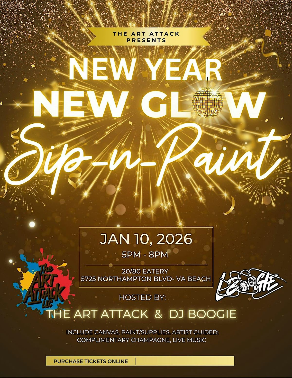 New Year, New Glow! Sip & Paint Experience!