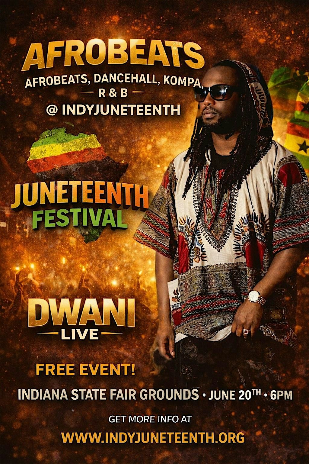Afrobeats @ Indy Juneteenth Festival ft. DWANI PHIRI