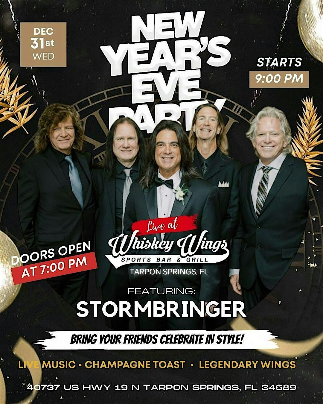 Tarpon\u2019s Biggest NYE Party Is HERE!  Rock Into 2026 at Whiskey Wings w