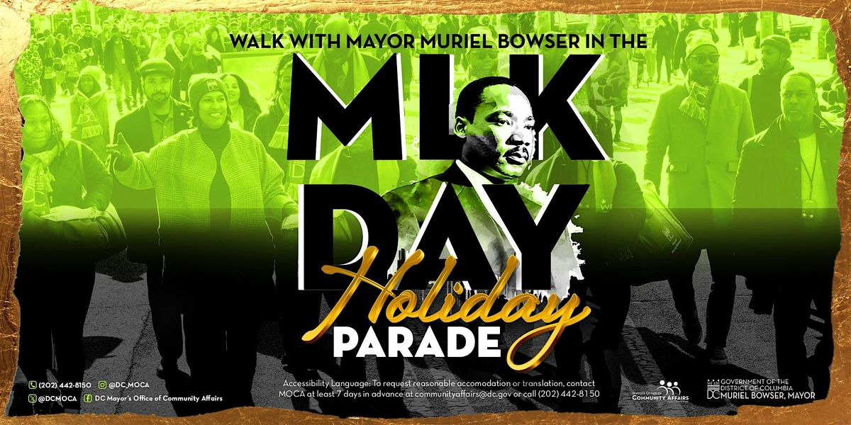 Walk with Mayor Muriel Bowser in the MLK Day Holiday Parade