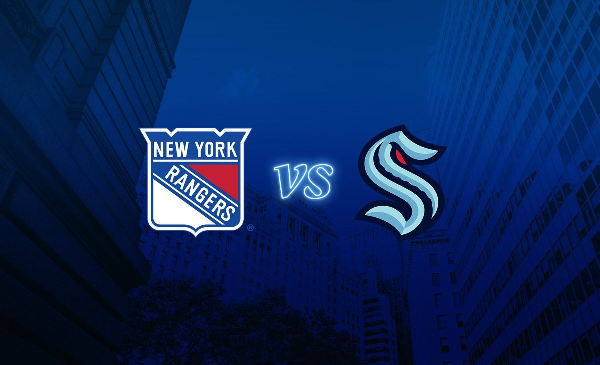 Seattle Rangers New York Rangers at Seattle Kraken | Climate Pledge Arena, Seattle, WA ...