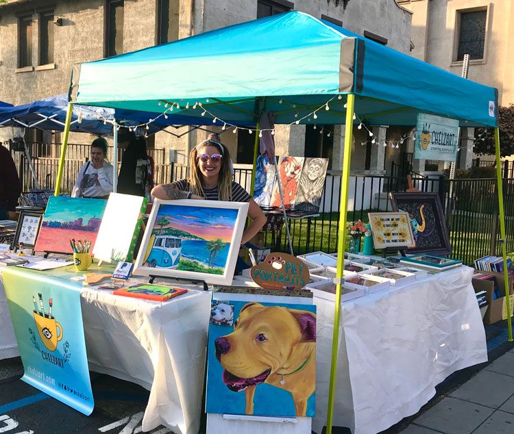 Riverside Art Market 2022: Chelzart Booth at White Park, Riverside on ...