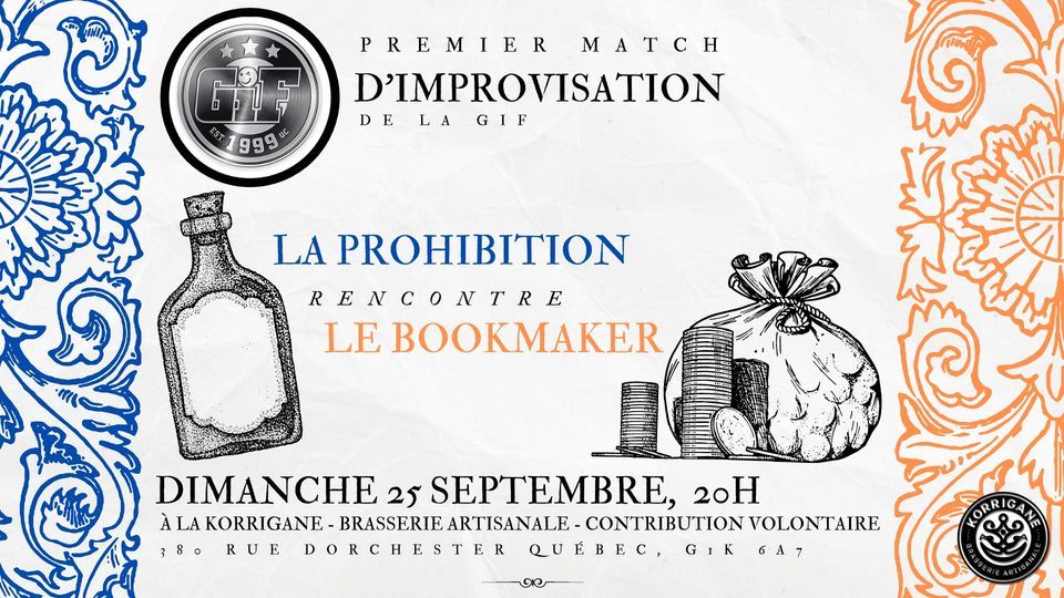 Match de la GIF - La Prohibition vs Le Bookmaker at Brasserie ...
