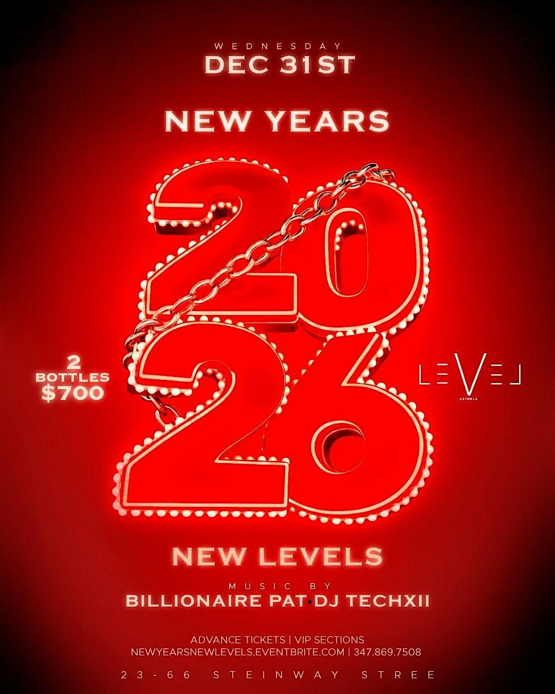 \u201c NEW LEVELS \u201c 2026 NEW YEARS EVE PARTY
