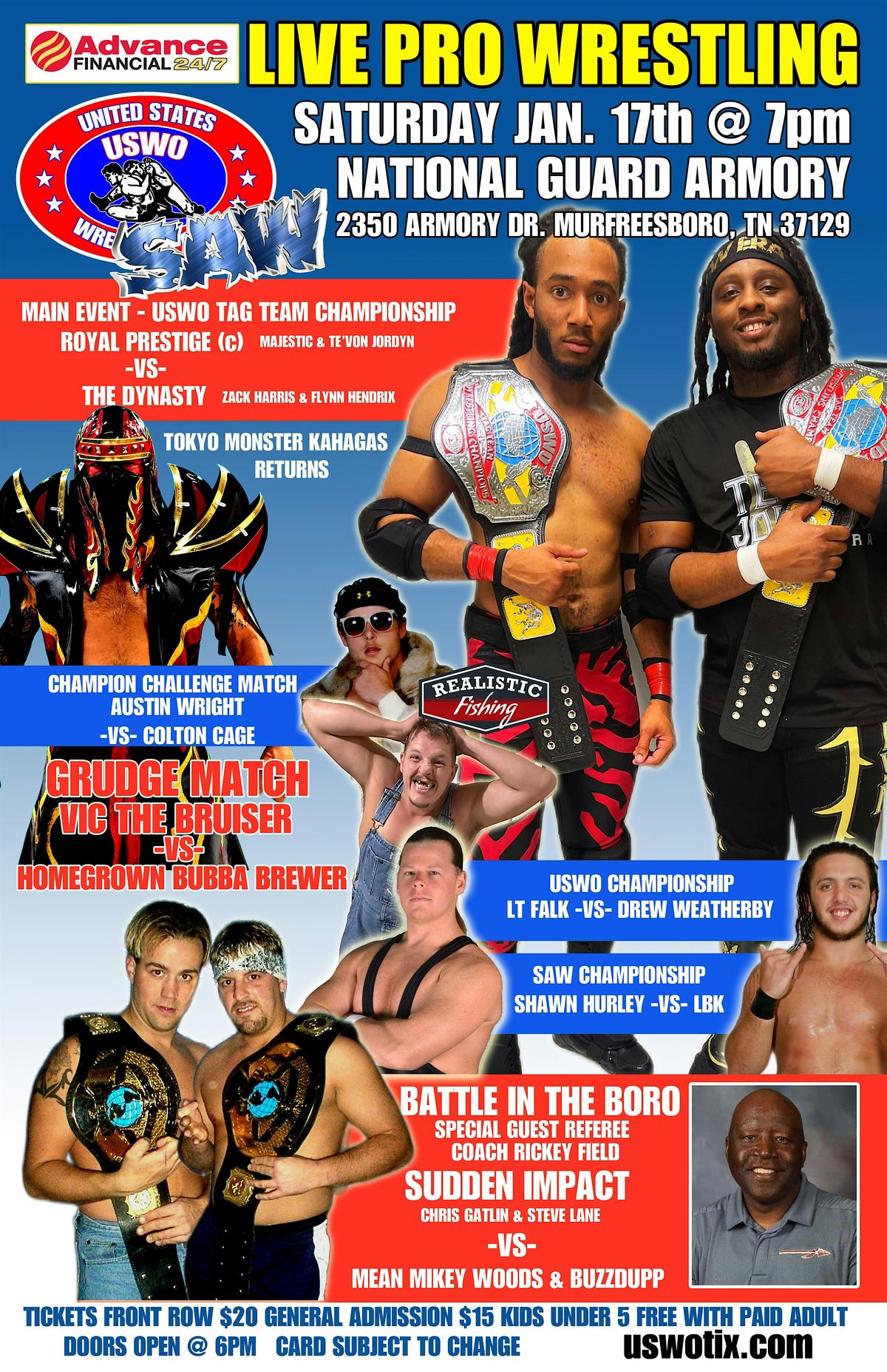 USWO & SAW Wrestling returns to the Boro
