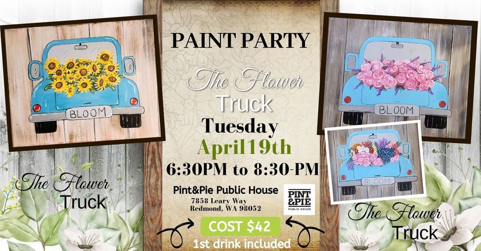 The Flower Truck Pint & Pie Public House, Redmond, WA April 19, 2022