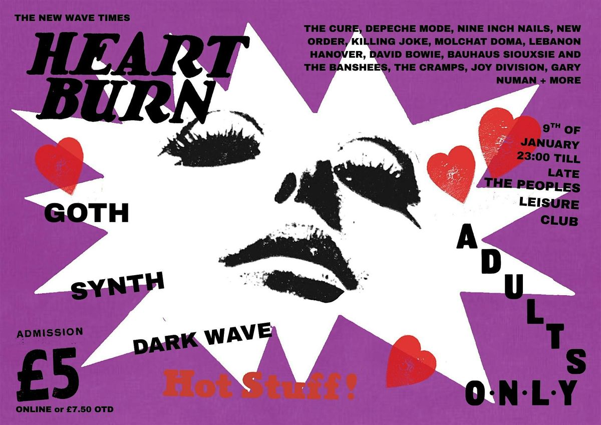 HEARTBURN - Alternative Goth, 80s & New-Wave Club Night