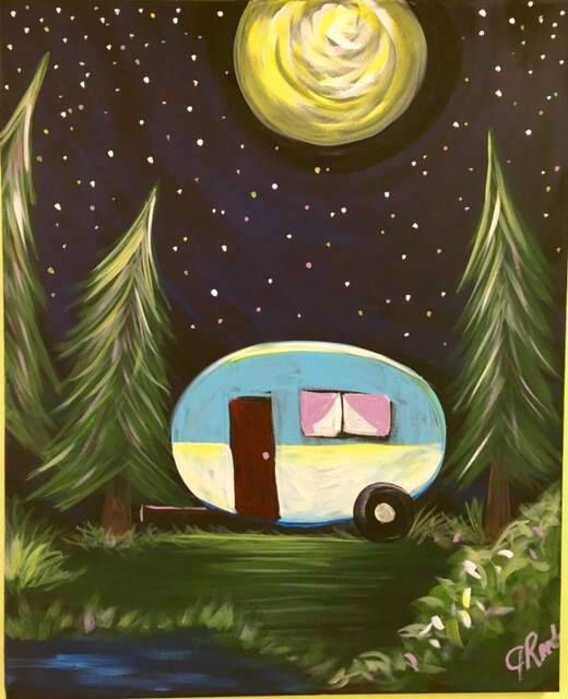 Happy Camper Paint Class | The November Room, Elkin, NC | June 4, 2021