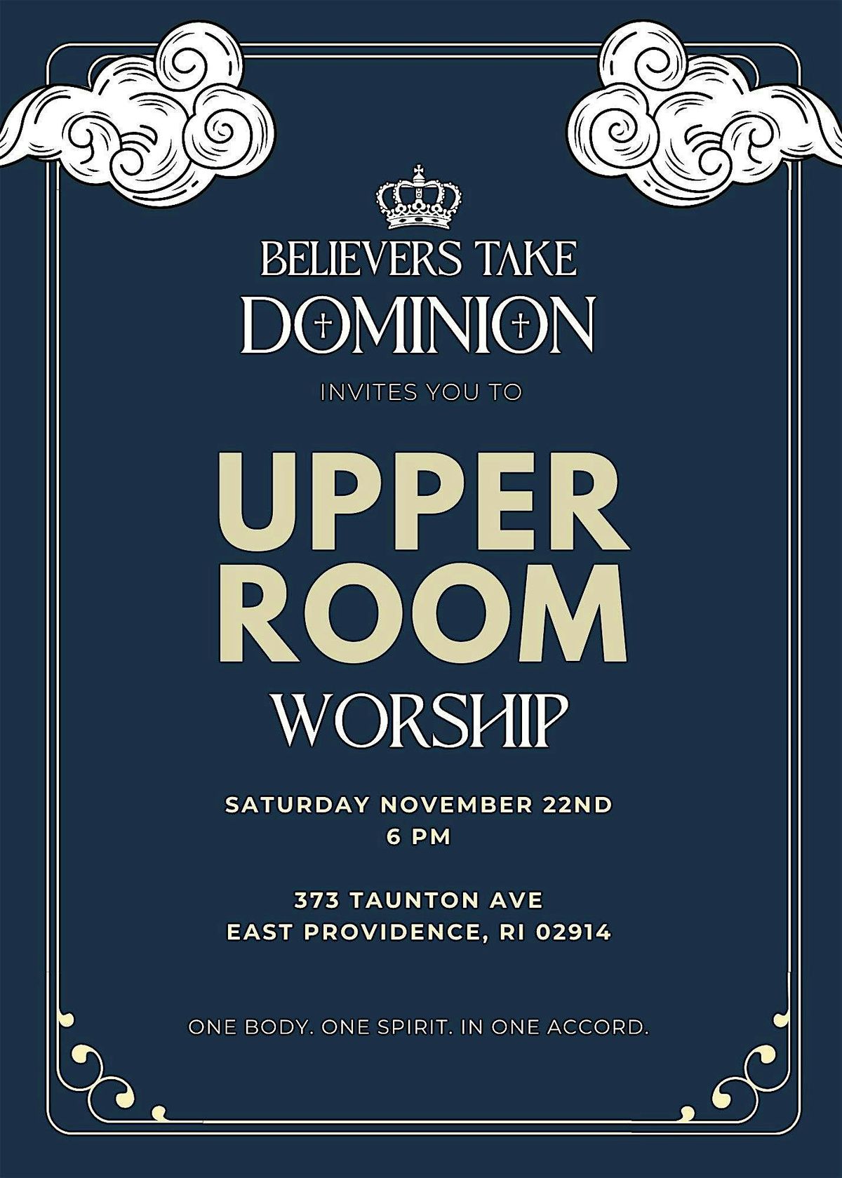 BELIEVERS TAKE DOMINION: Upper Room Worship