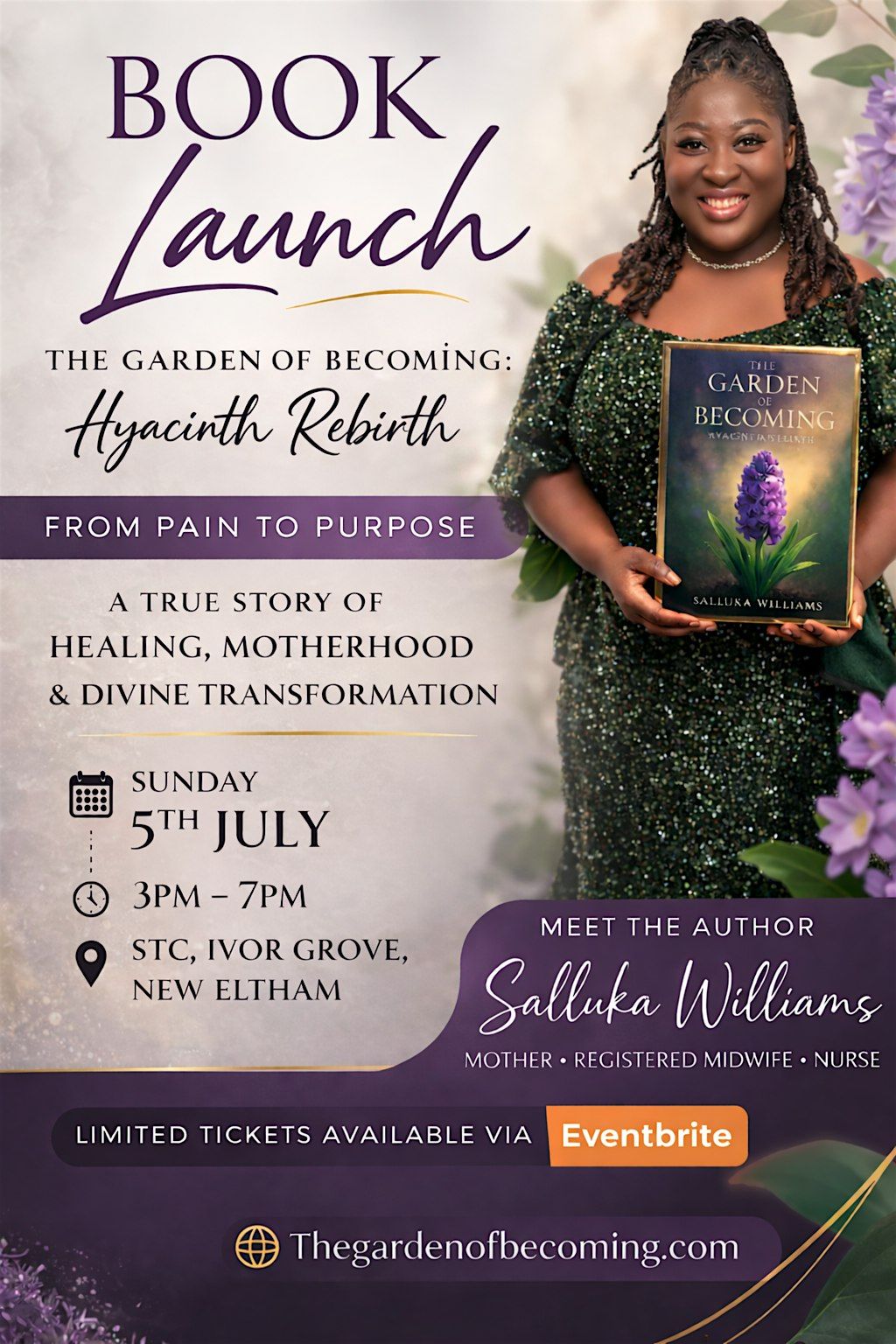 Book Launch Experience: The Garden Of Becoming: Hyacinth Rebirth