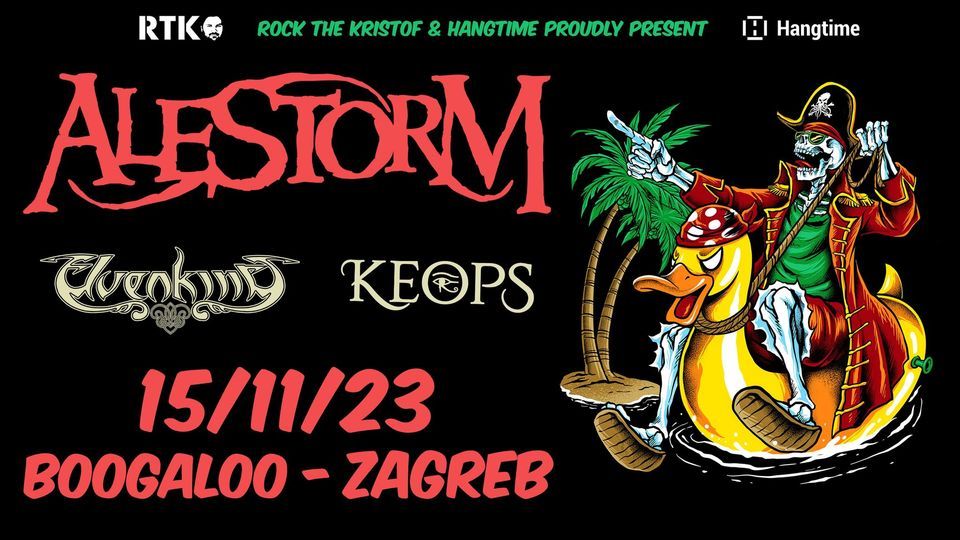 Metal pirati Alestorm u Zagrebu! Gosti: Elvenking i Keops!