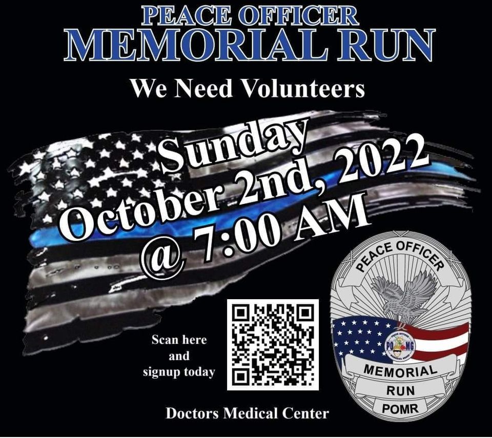 Peace Officer Memorial Run 2022 1101 I St, Modesto, CA 953542334