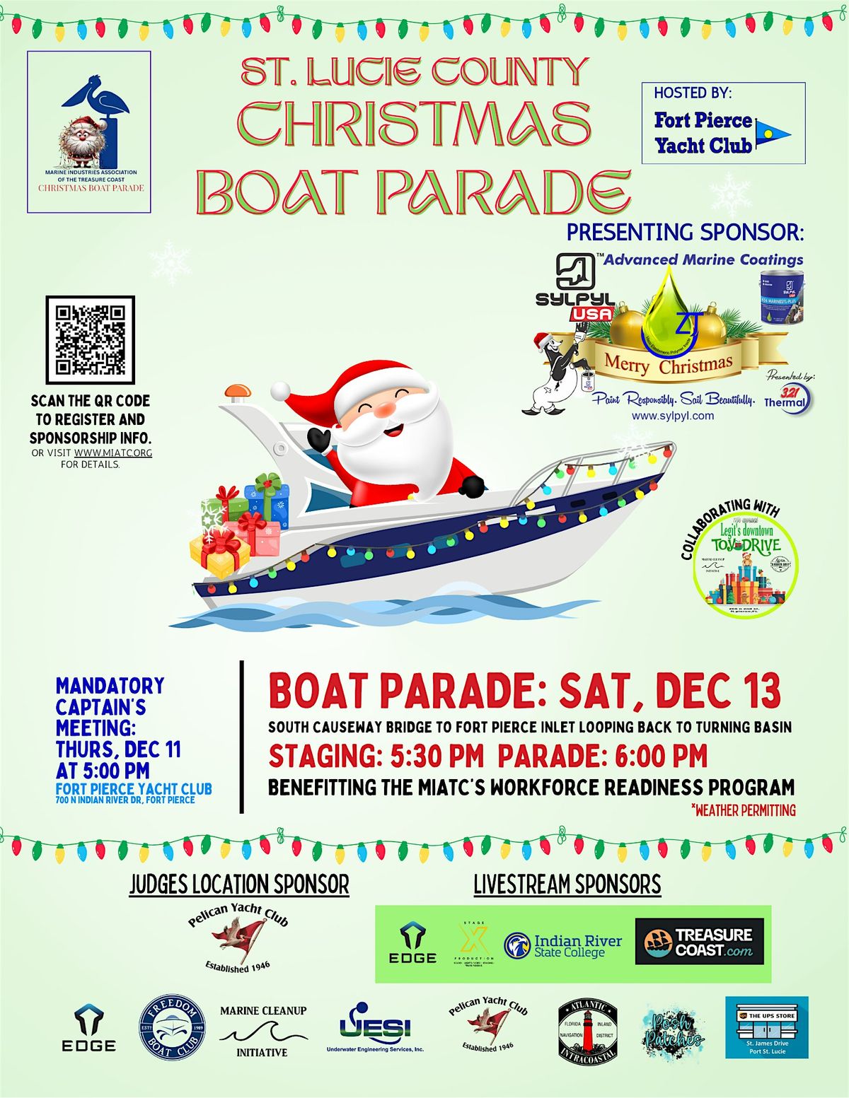 St. Lucie County Christmas Boat Parade in Fort Pierce