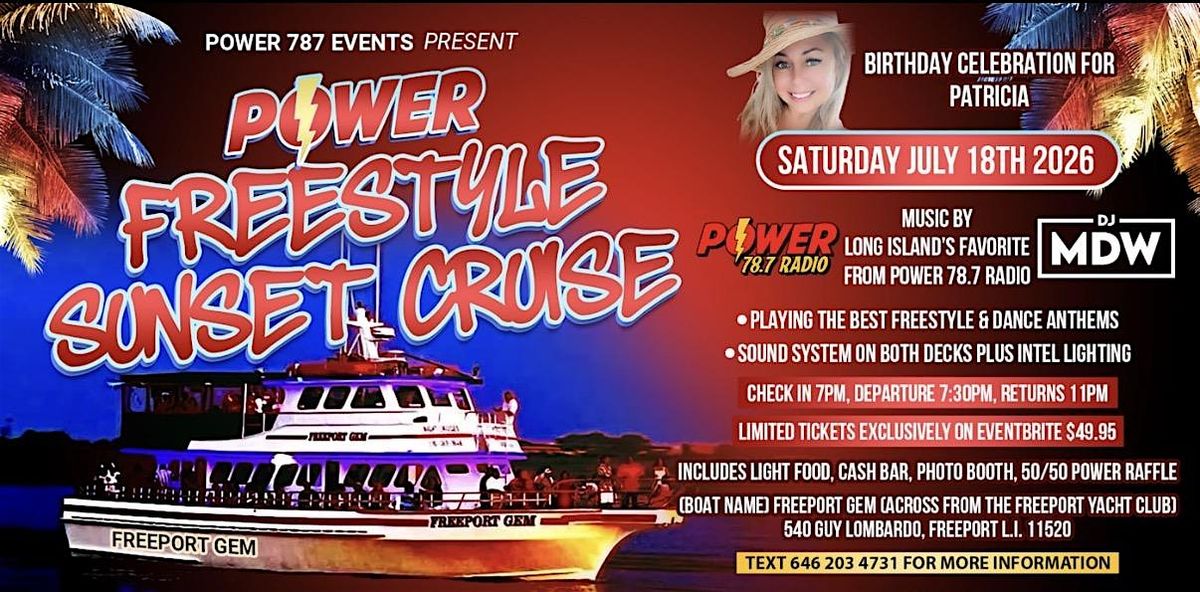Power Freestyle Sunset Cruise 2026