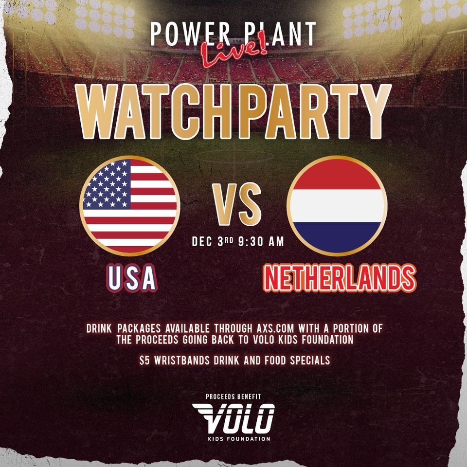 Volo World Cup Watch Party ⚽ Netherlands vs USA at Luckie's Tavern ...