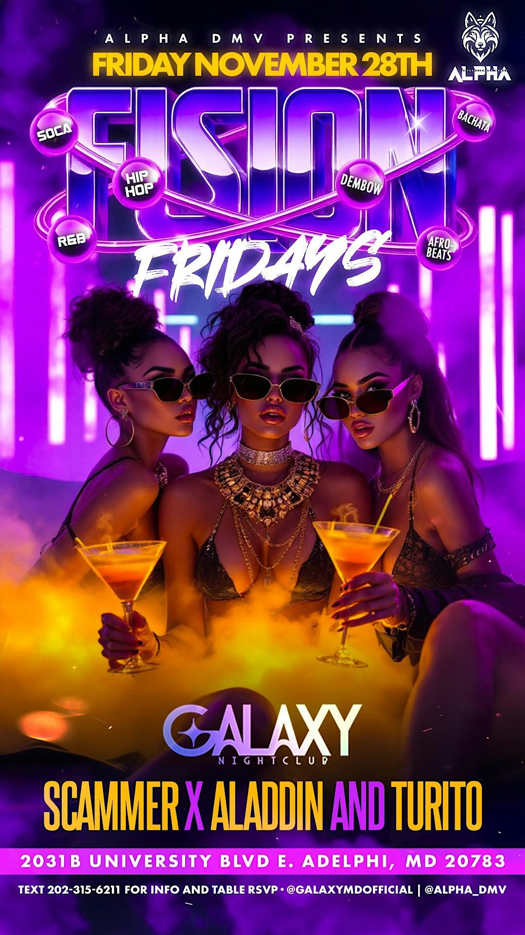Fusion Fridays @ Galaxy | Hip Hop, AfroBeats, & Latin