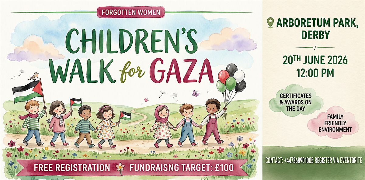 Children\u2019s Walk for Gaza in Arboretum Park