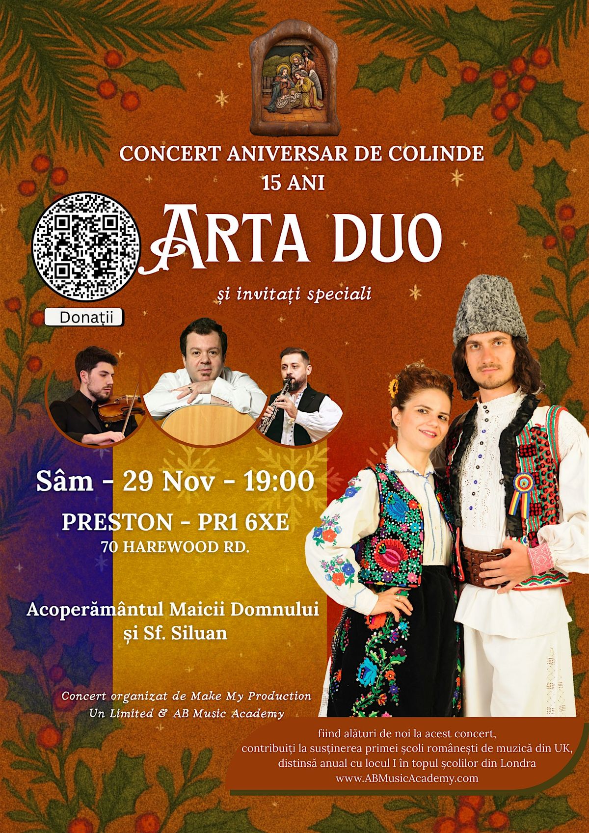 * PRESTON * Concert Aniversar de Colinde Arta Duo 15 Ani +Drago\u0219 Mo\u0219tenescu