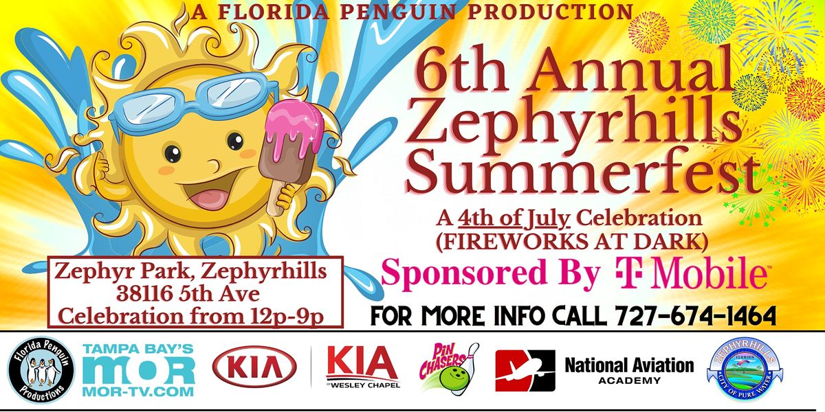 Zephyrhills Summerfest 4th of July Fireworks Sho Zephyr Park