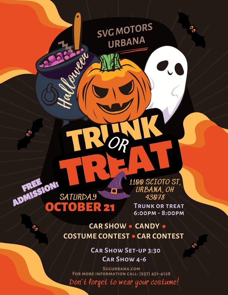 SVG Motors Urbana Halloween Car Show and Trunk or Treat SVG Urbana