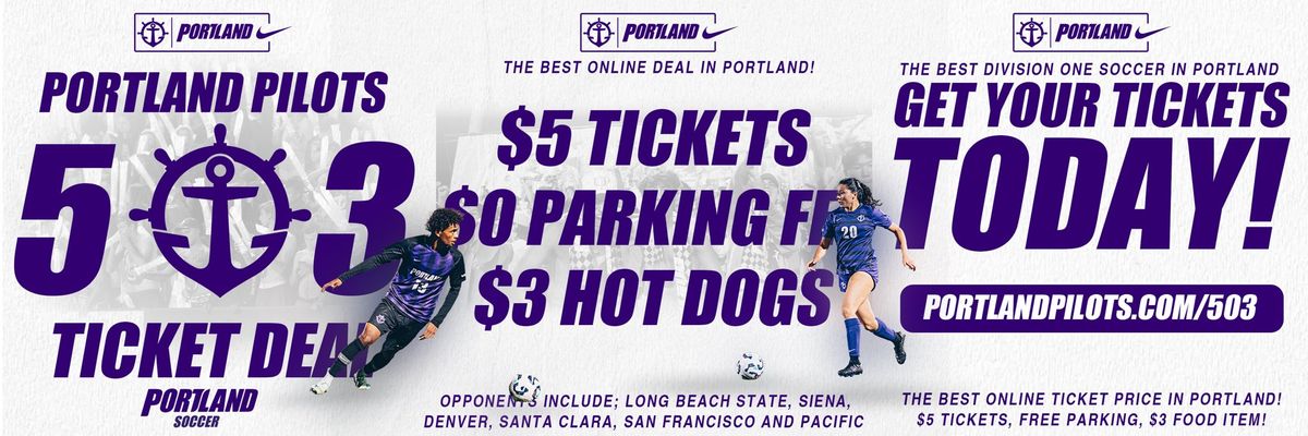 Santa Clara Broncos at Portland Pilots Womens Soccer